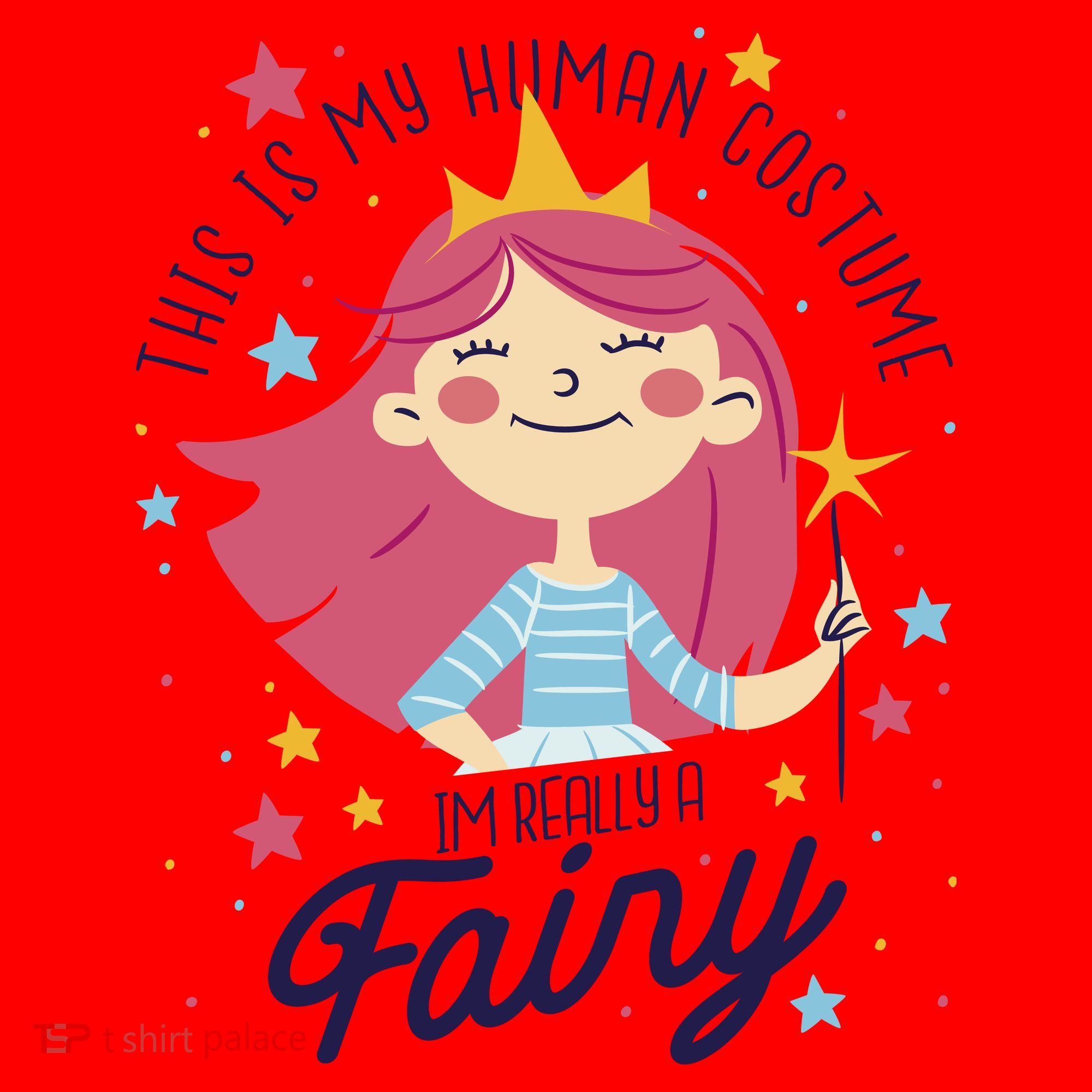 This Is My Human Costume I'm Really A Fairy Cute Halloween Santa Hat