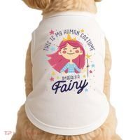 This Is My Human Costume I'm Really A Fairy Cute Halloween Doggie Tank thumb 0