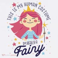 This Is My Human Costume I'm Really A Fairy Cute Halloween Hoodie thumb 2