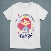 This Is My Human Costume I'm Really A Fairy Cute Halloween T-Shirt thumb 5
