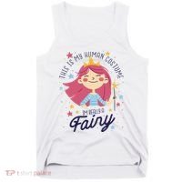 This Is My Human Costume I'm Really A Fairy Cute Halloween Tank Top thumb 0