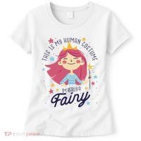 This Is My Human Costume I'm Really A Fairy Cute Halloween Women's T-Shirt thumb 0