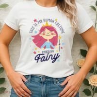 This Is My Human Costume I'm Really A Fairy Cute Halloween Women's T-Shirt thumb 2