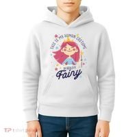 This Is My Human Costume I'm Really A Fairy Cute Halloween Kids Hoodie thumb 4