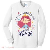 This Is My Human Costume I'm Really A Fairy Cute Halloween Kids Long Sleeve Shirt thumb 0