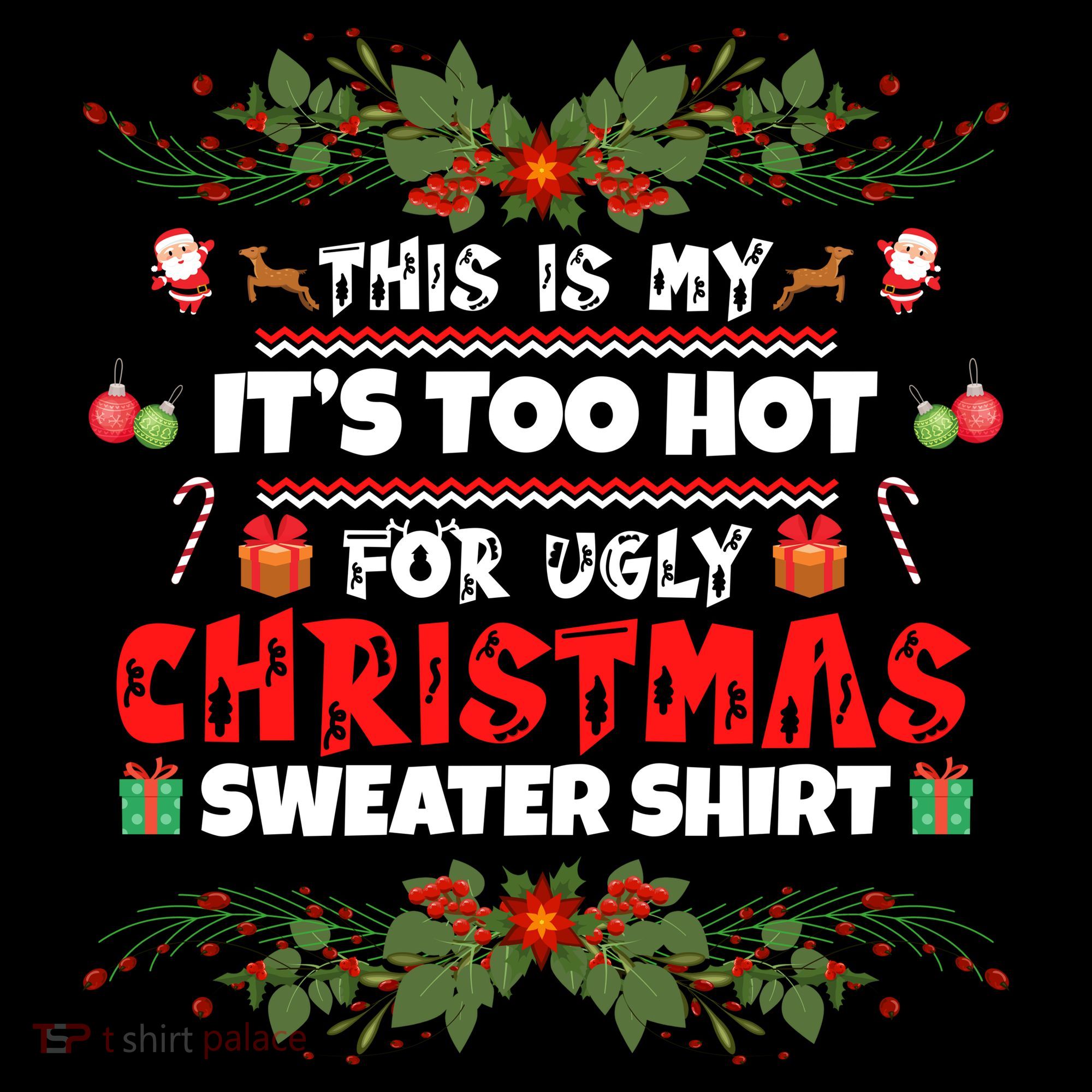 This Is My It's Too Hot For Ugly Christmas Sweater Backpack
