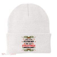 This Is My It's Too Hot For Ugly Christmas Sweater Beanie thumb 0