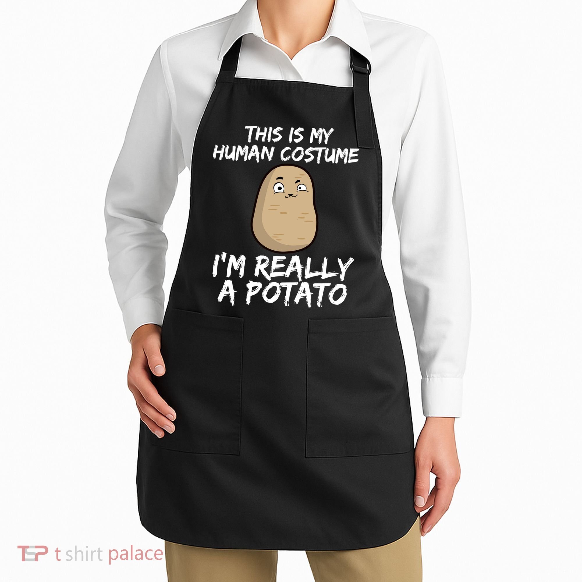 This Is My Human Costume Im Really A Potato Apron