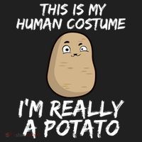 This Is My Human Costume Im Really A Potato Beanie thumb 2
