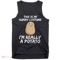 This Is My Human Costume Im Really A Potato Tank Top thumb 0