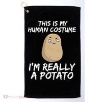 This Is My Human Costume Im Really A Potato Golf Towel thumb 0