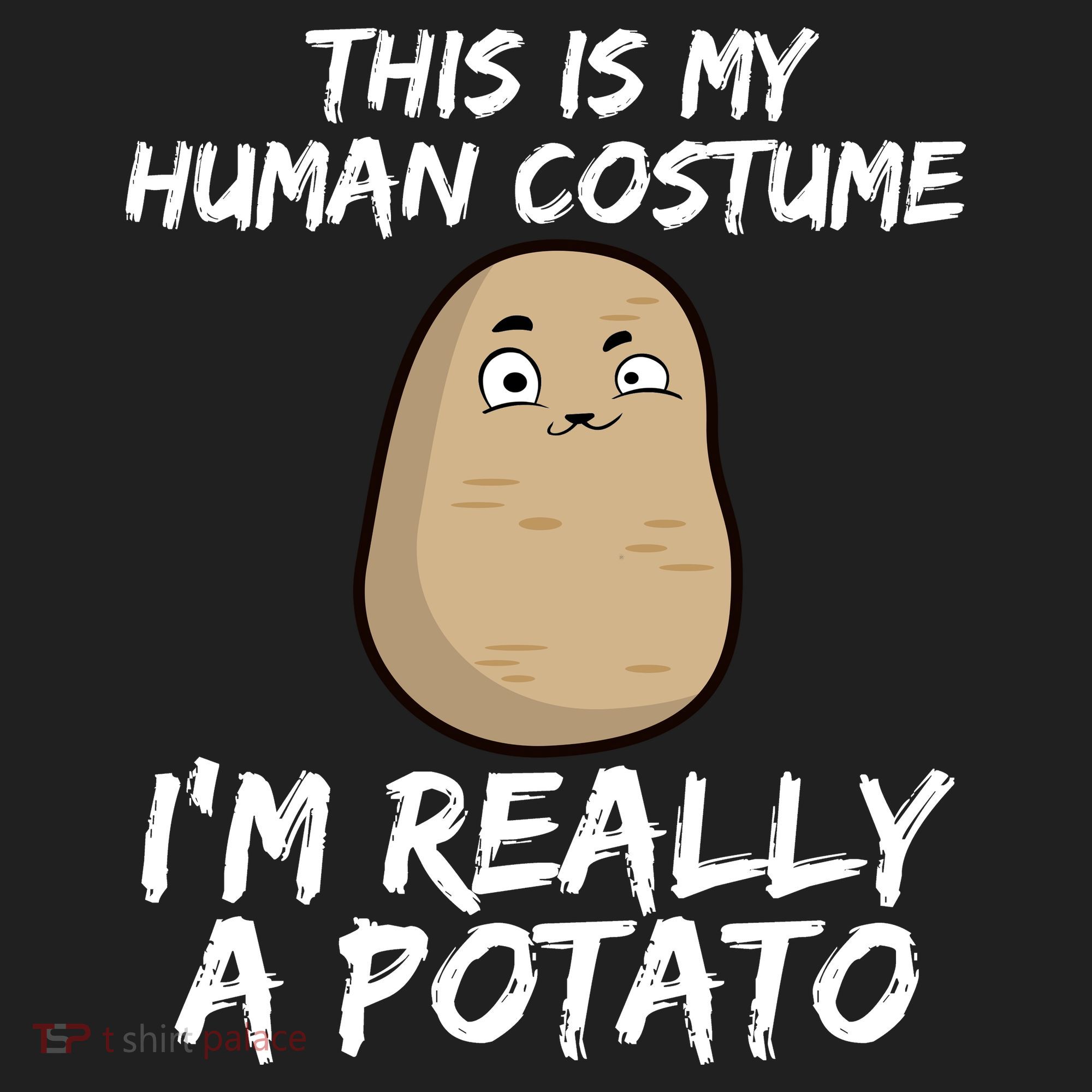 This Is My Human Costume Im Really A Potato Golf Towel