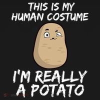 This Is My Human Costume Im Really A Potato Kids Long Sleeve Shirt thumb 2