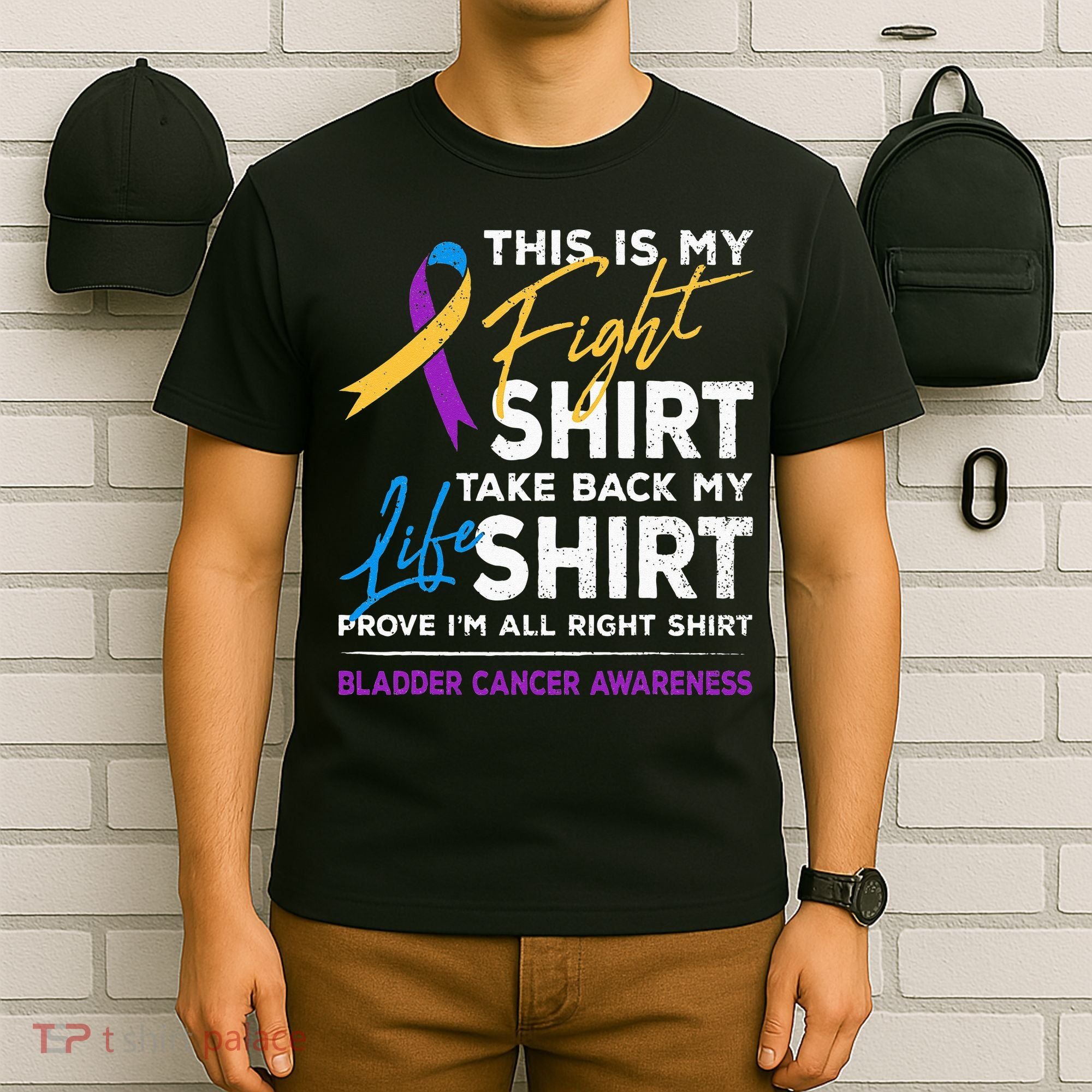 This Is My Fight Bladder Cancer Awareness Month Ribbon T-Shirt