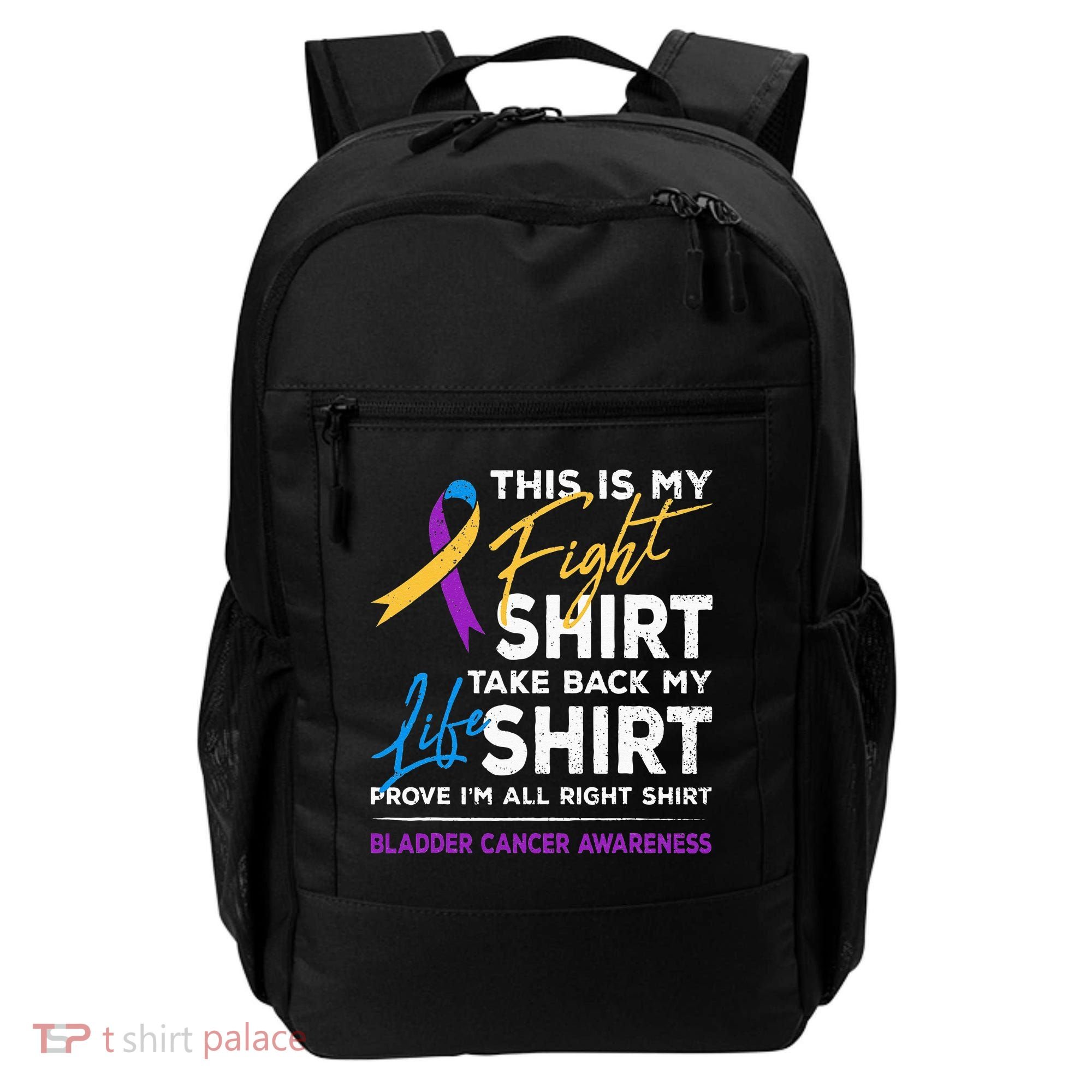 This Is My Fight Bladder Cancer Awareness Month Ribbon Backpack