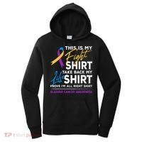 This Is My Fight Bladder Cancer Awareness Month Ribbon Women's Hoodie thumb 0