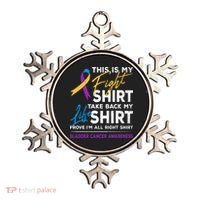 This Is My Fight Bladder Cancer Awareness Month Ribbon Ornament thumb 0