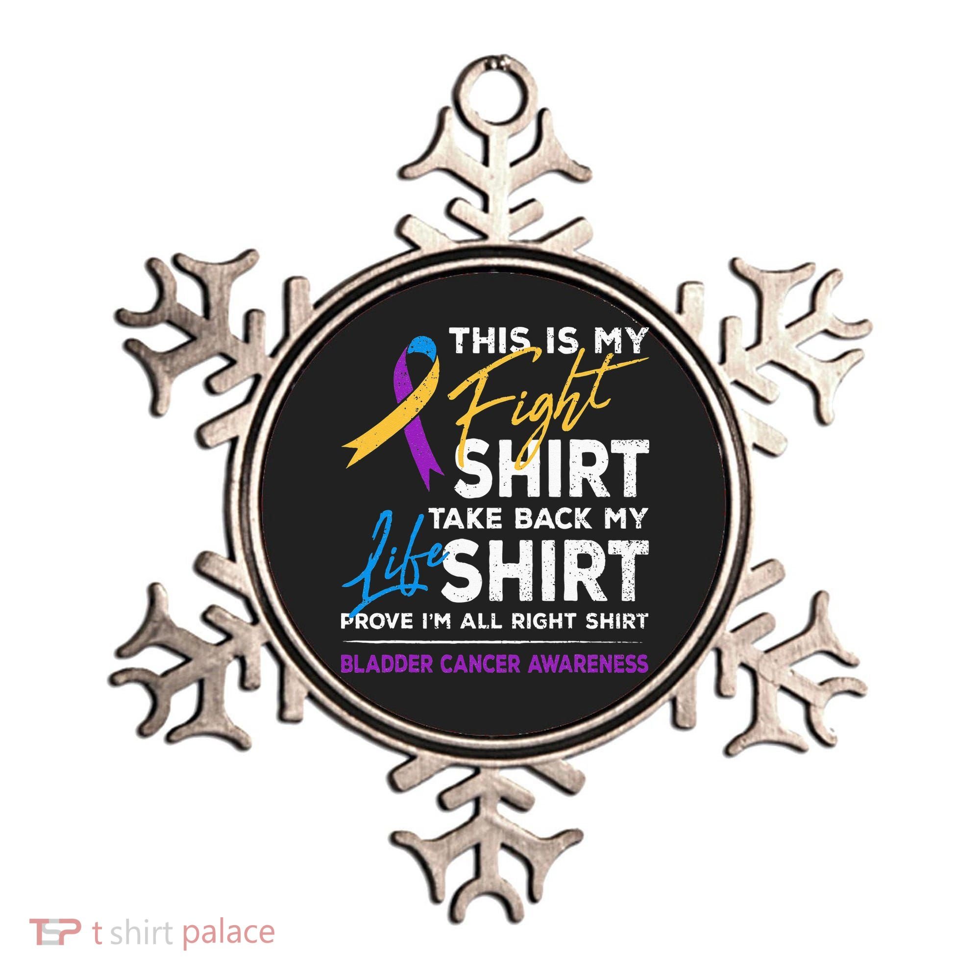 This Is My Fight Bladder Cancer Awareness Month Ribbon Ornament