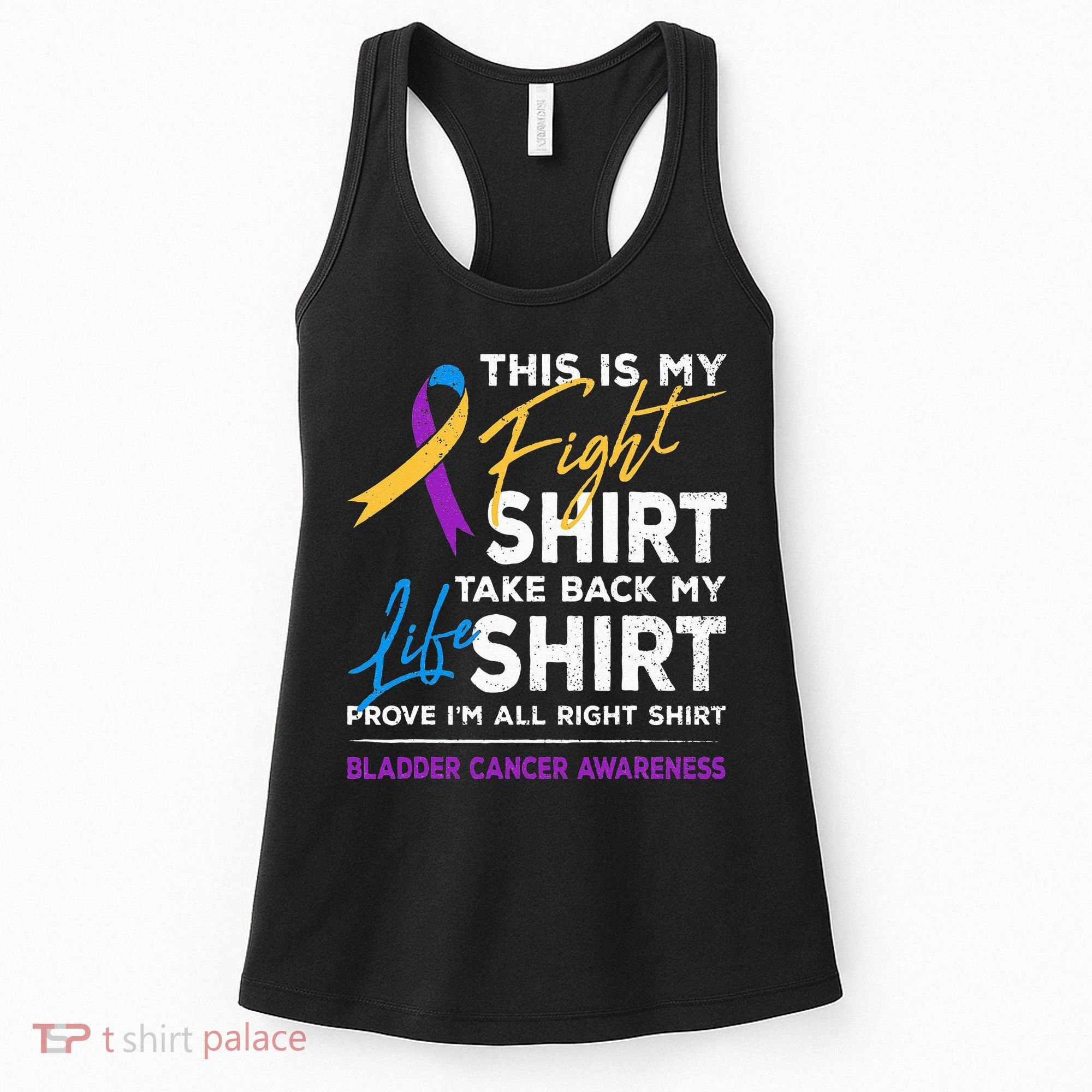 This Is My Fight Bladder Cancer Awareness Month Ribbon Women's Tank Top