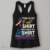 This Is My Fight Bladder Cancer Awareness Month Ribbon Women's Tank Top thumb 3
