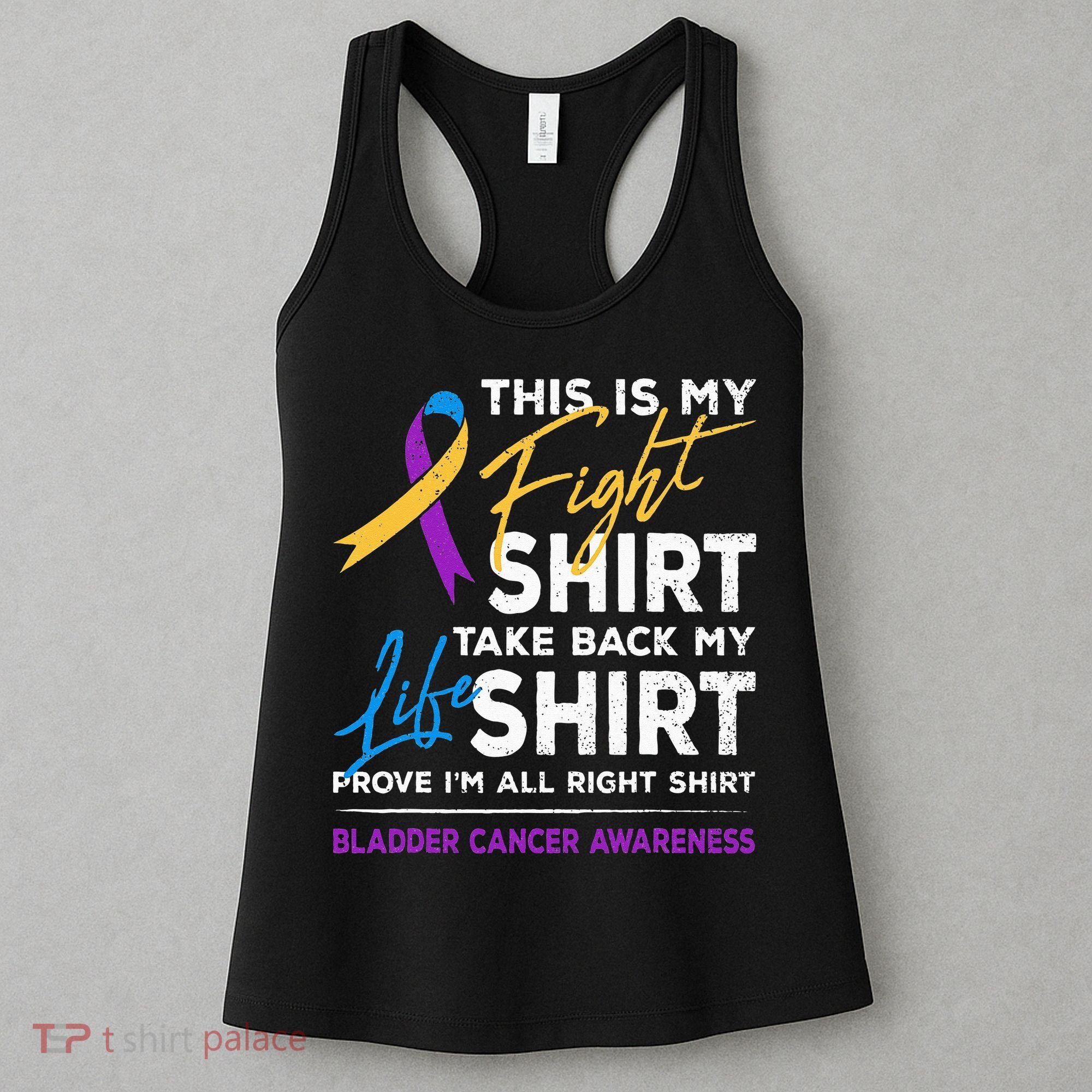 This Is My Fight Bladder Cancer Awareness Month Ribbon Women's Tank Top