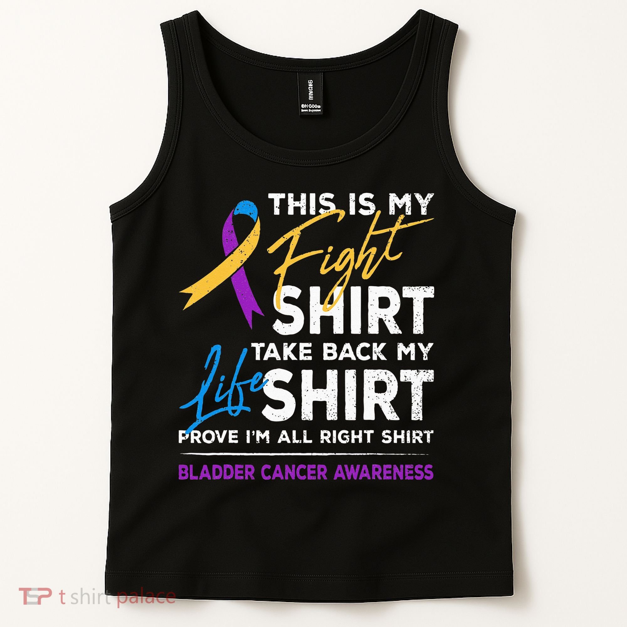This Is My Fight Bladder Cancer Awareness Month Ribbon Tank Top