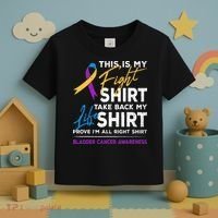 This Is My Fight Bladder Cancer Awareness Month Ribbon Toddler T-Shirt thumb 3