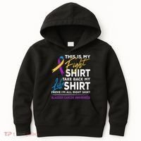 This Is My Fight Bladder Cancer Awareness Month Ribbon Kids Hoodie thumb 0