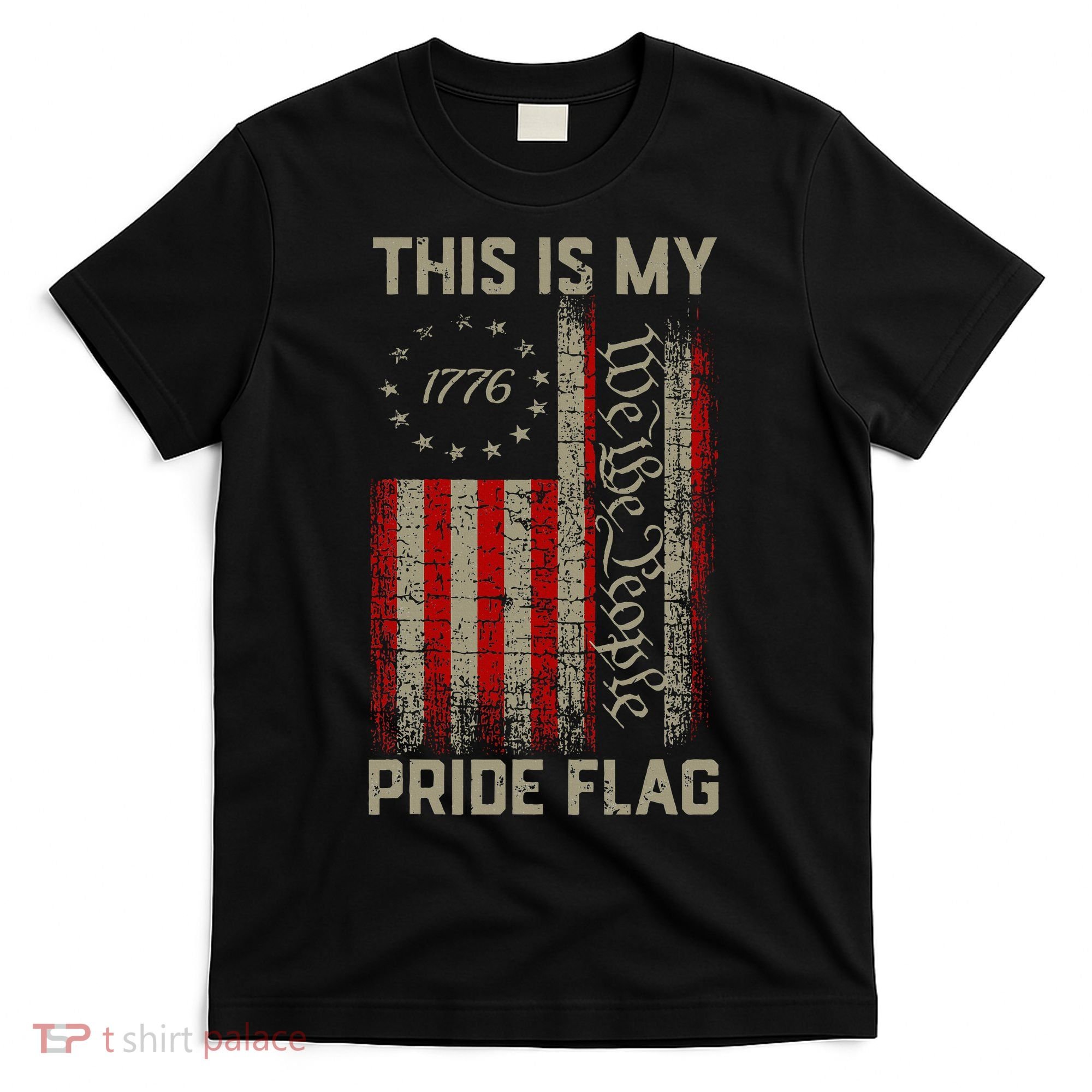 This Is My Pride Flag Usa American Patriotic 4th Of July T-Shirt