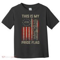 This Is My Pride Flag Usa American Patriotic 4th Of July Toddler T-Shirt thumb 0