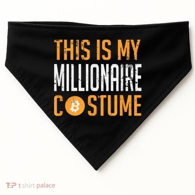 This Is My Millionaire Bitcoin Costume Halloween USA-Made Doggie Bandana