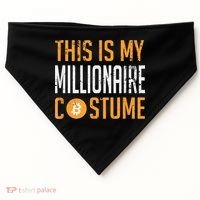 This Is My Millionaire Bitcoin Costume Halloween USA-Made Doggie Bandana thumb 0