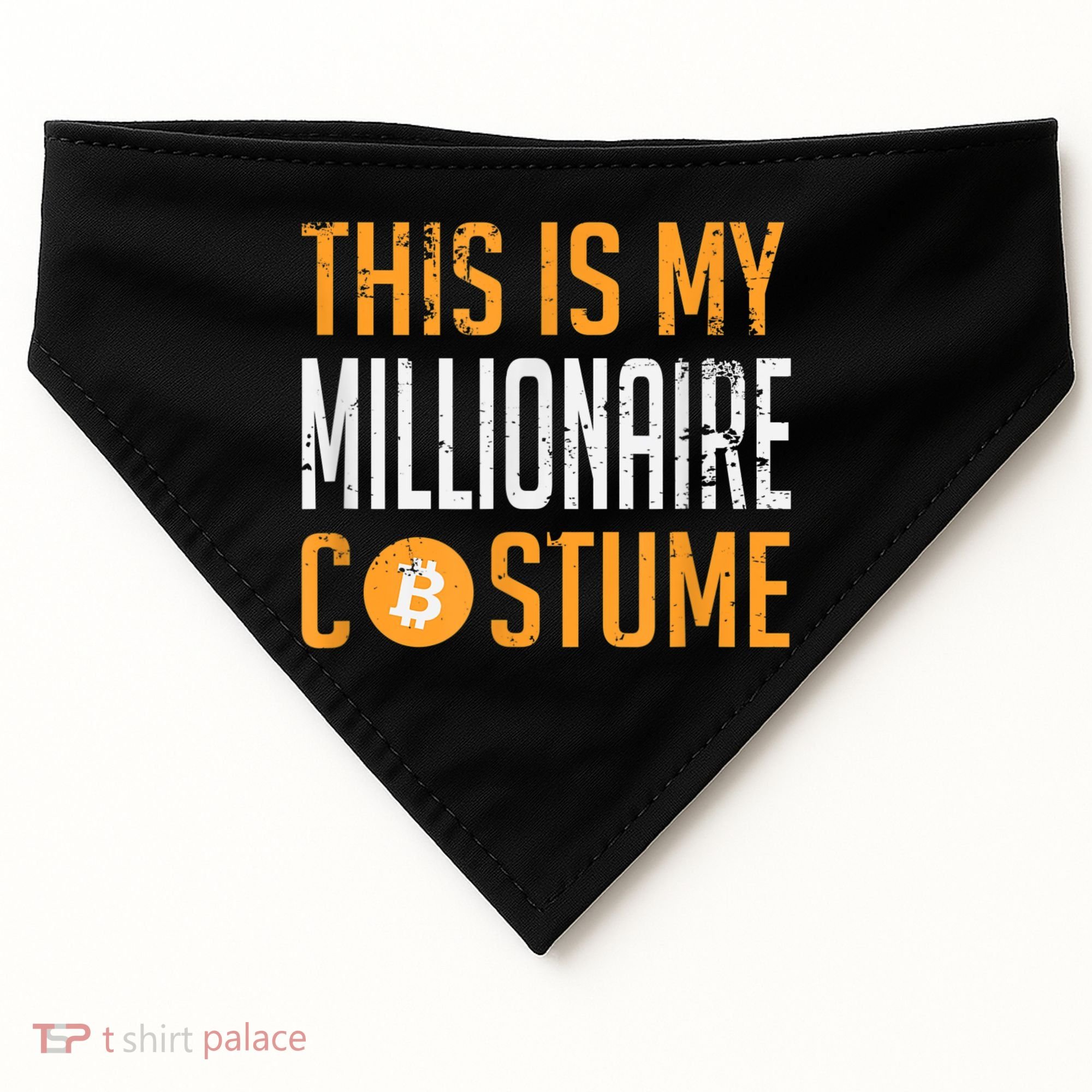 This Is My Millionaire Bitcoin Costume Halloween USA-Made Doggie Bandana