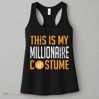 This Is My Millionaire Bitcoin Costume Halloween Women's Tank Top thumb 3