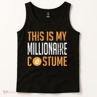 This Is My Millionaire Bitcoin Costume Halloween Tank Top thumb 2