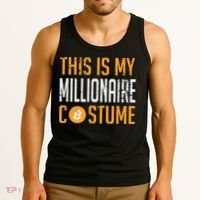 This Is My Millionaire Bitcoin Costume Halloween Tank Top thumb 3