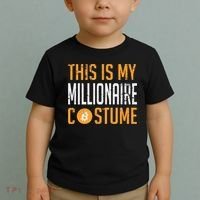 This Is My Millionaire Bitcoin Costume Halloween Toddler T-Shirt thumb 2