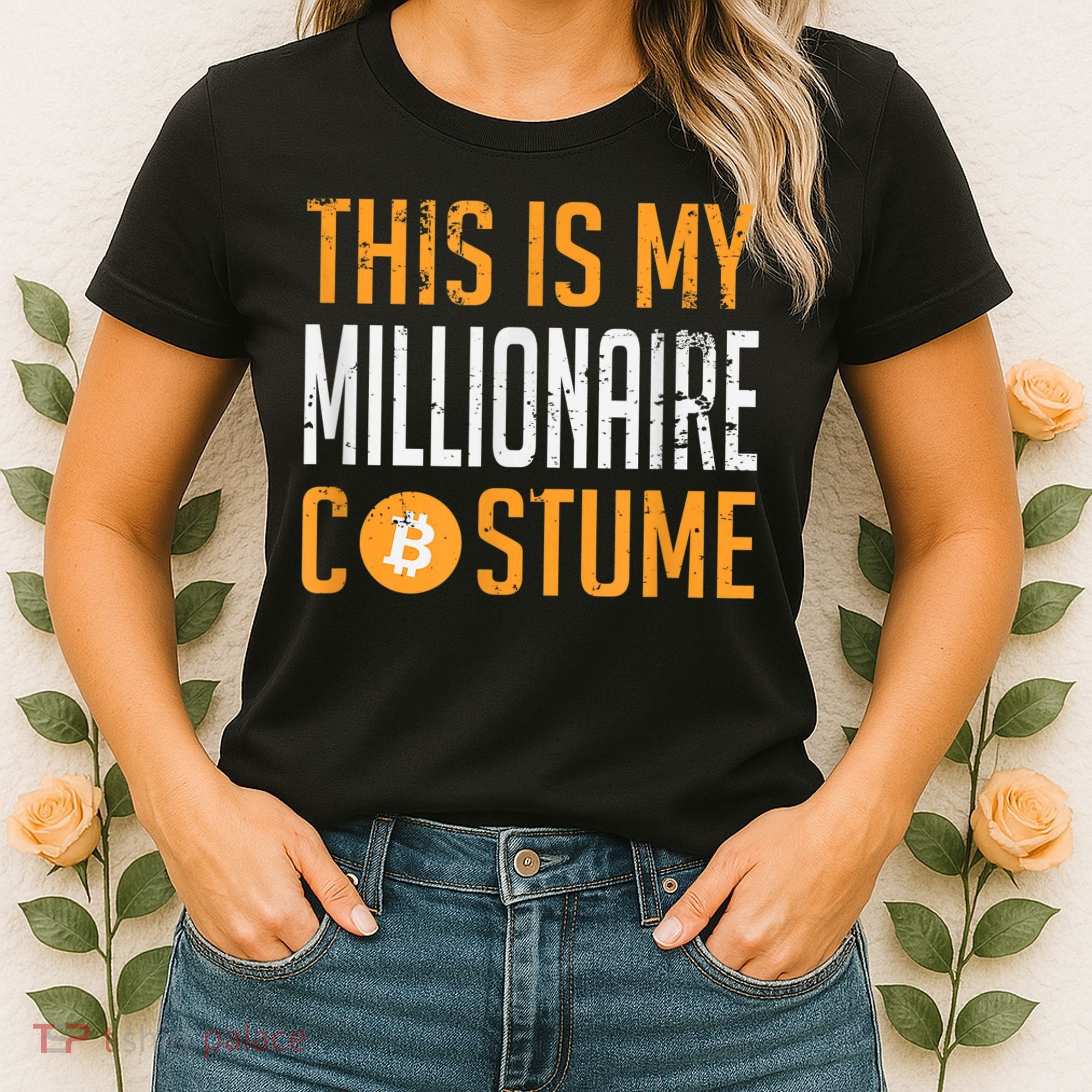 This Is My Millionaire Bitcoin Costume Halloween Women's T-Shirt