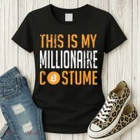 This Is My Millionaire Bitcoin Costume Halloween Women's T-Shirt thumb 3