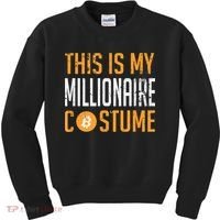 This Is My Millionaire Bitcoin Costume Halloween Kids Sweatshirt thumb 0