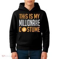 This Is My Millionaire Bitcoin Costume Halloween Kids Hoodie thumb 4