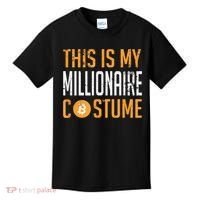 This Is My Millionaire Bitcoin Costume Halloween Kids T-Shirt thumb 0