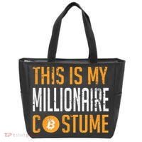 This Is My Millionaire Bitcoin Costume Halloween Tote Bag thumb 0