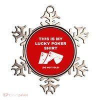 This Is My Lucky Poker Do Not Wash Ornament thumb 0