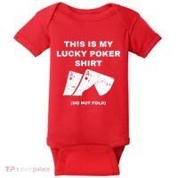 This Is My Lucky Poker Do Not Wash Baby Bodysuit thumb 0