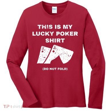 This Is My Lucky Poker Do Not Wash Women's Long Sleeve Shirt