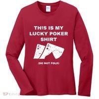 This Is My Lucky Poker Do Not Wash Women's Long Sleeve Shirt thumb 0