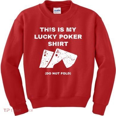 This Is My Lucky Poker Do Not Wash Kids Sweatshirt