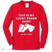 This Is My Lucky Poker Do Not Wash Kids Long Sleeve Shirt thumb 0