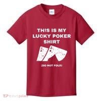 This Is My Lucky Poker Do Not Wash Kids T-Shirt thumb 0